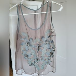 5/20-Womens sheer tank top